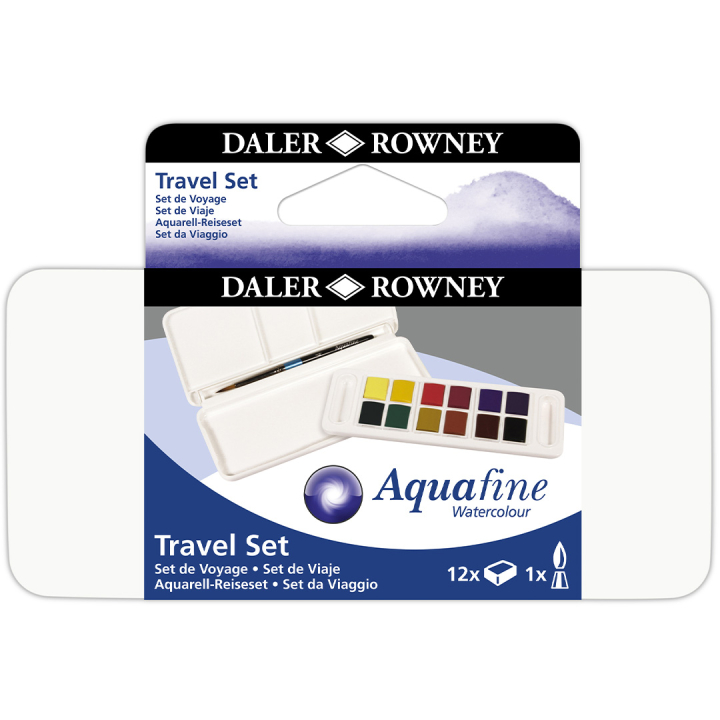 Aquarellfarbe Travel set 12 ½ -Näpfe in der Gruppe Künstlerbedarf / Künstlerfarben / Aquarell bei Pen Store (132936)