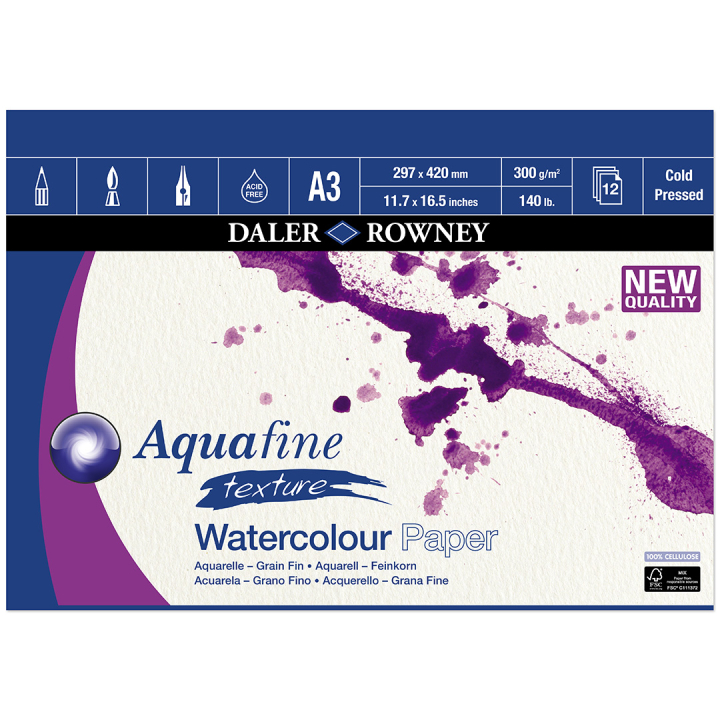 Aquarellblock CP 300g A3 in der Gruppe Papier & Blöcke / Künstlerblöcke / Aquarellpapier bei Pen Store (132970)