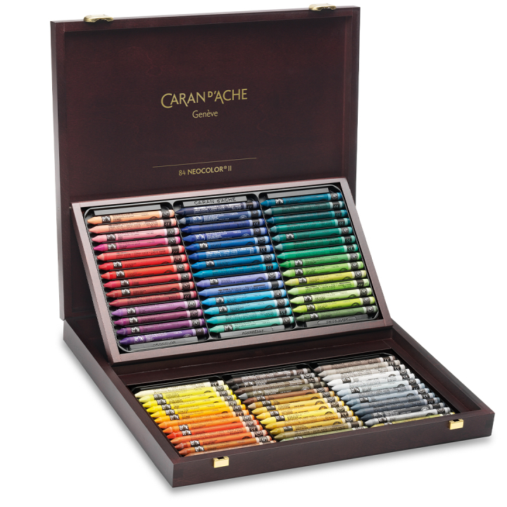 Caran D'Ache NEOCOLOR II Aquarell Buntstift – Smaragdgrün, Wasserlöslich, Lichtbeständig