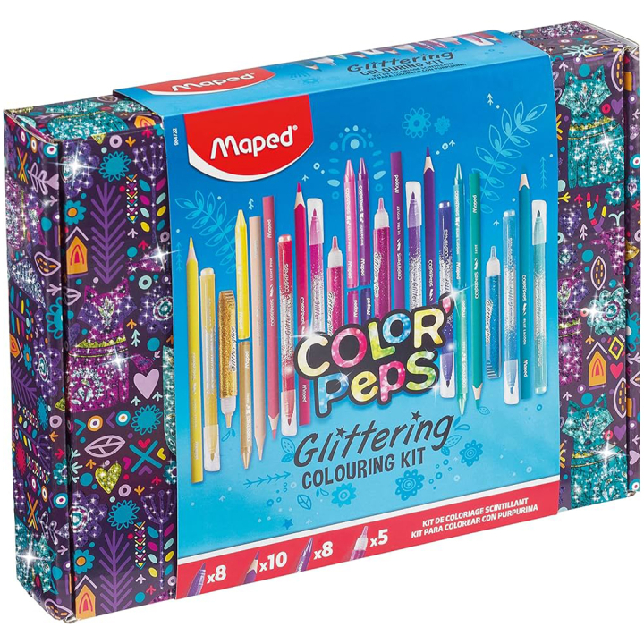 Color'Peps Glitzernde Färbeset 31 Teile in der Gruppe Kids / Stifte für Kinder / Buntstifte für Kinder bei Pen Store (133075)