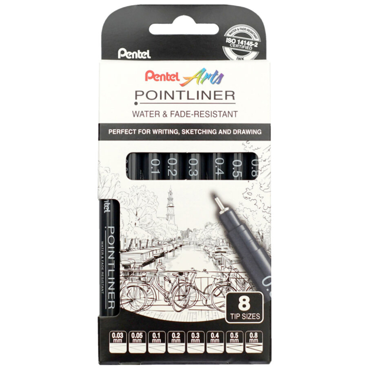 Pointliner 8er-Set in der Gruppe Stifte / Schreiben / Fineliner bei Pen Store (133077)