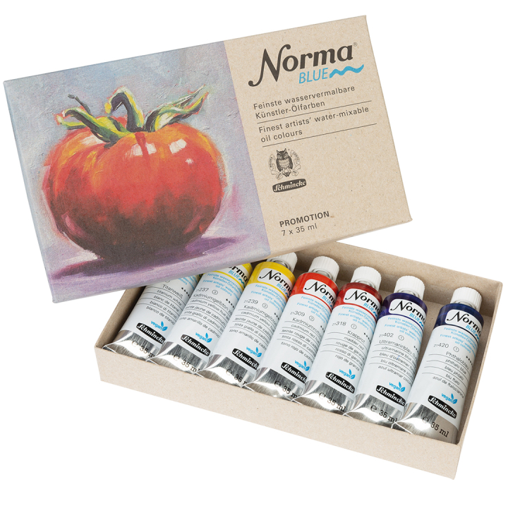 Norma Blue Ölfarbe 7x35 ml in der Gruppe Künstlerbedarf / Künstlerfarben / Ölfarbe bei Pen Store (133140)