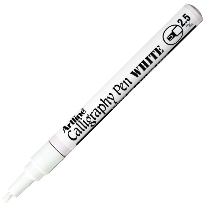 Calligraphy Pen White 2.5 mm in der Gruppe Basteln & Hobby / Kalligrafie / Kalligrafiestifte bei Pen Store (133147)