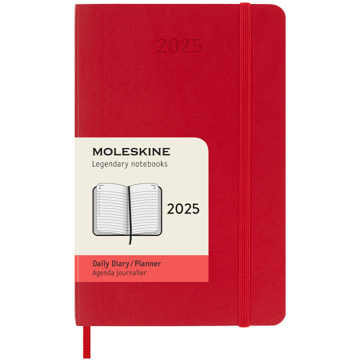 12M Daily Kalender 2025 Softcover Pocket Red in der Gruppe Papier & Blöcke / Kalender und Terminkalender / 12 Monate Tageskalender bei Pen Store (133774)