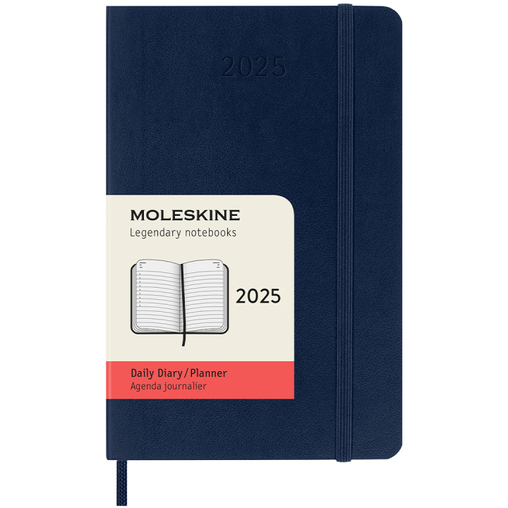 12M Daily Kalender 2025 Softcover Pocket Sapphire Blue in der Gruppe Papier & Blöcke / Kalender und Terminkalender / 12 Monate Tageskalender bei Pen Store (133776)