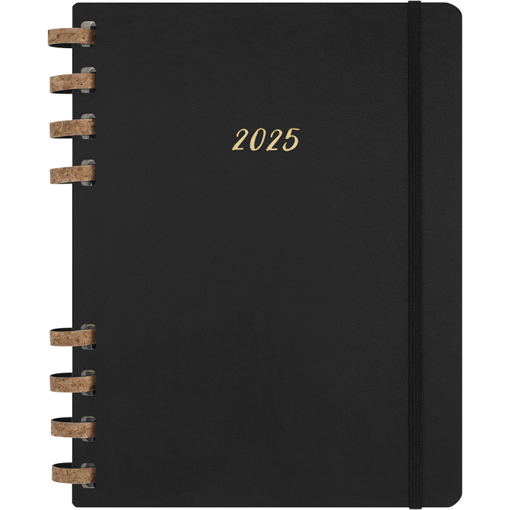 12M Spiral Planner 2025 XL Black in der Gruppe Papier & Blöcke / Kalender und Terminkalender / 12 Monate Tageskalender bei Pen Store (133785)