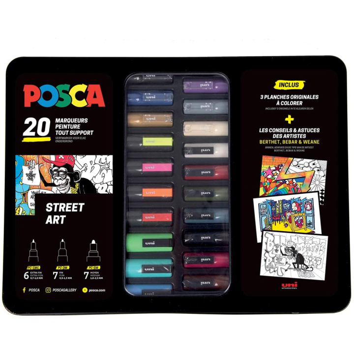 Posca Street Art 20-er Set in der Gruppe Stifte / Künstlerstifte / Acrylmarker bei Pen Store (133848)