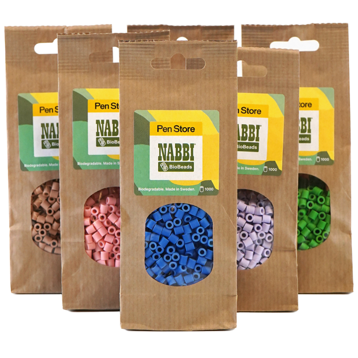 BioBeads Bügelperlen Midi 1000 Stk in der Gruppe Kids / Spaß und Lernen / Bügelperlen & Steckplatten / Röhrenperlen Midi bei Pen Store (134362_r)