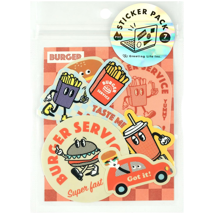 Sticker pack Burgers in der Gruppe Basteln & Hobby / Basteln / Stickers bei Pen Store (134457)