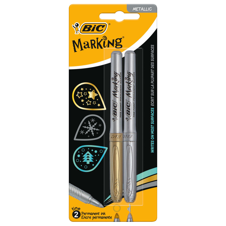 Intensity Metallic Gold & Silver 2er-Pack in der Gruppe Stifte / Etikettierung und Büro / Markierstifte bei Pen Store (134537)