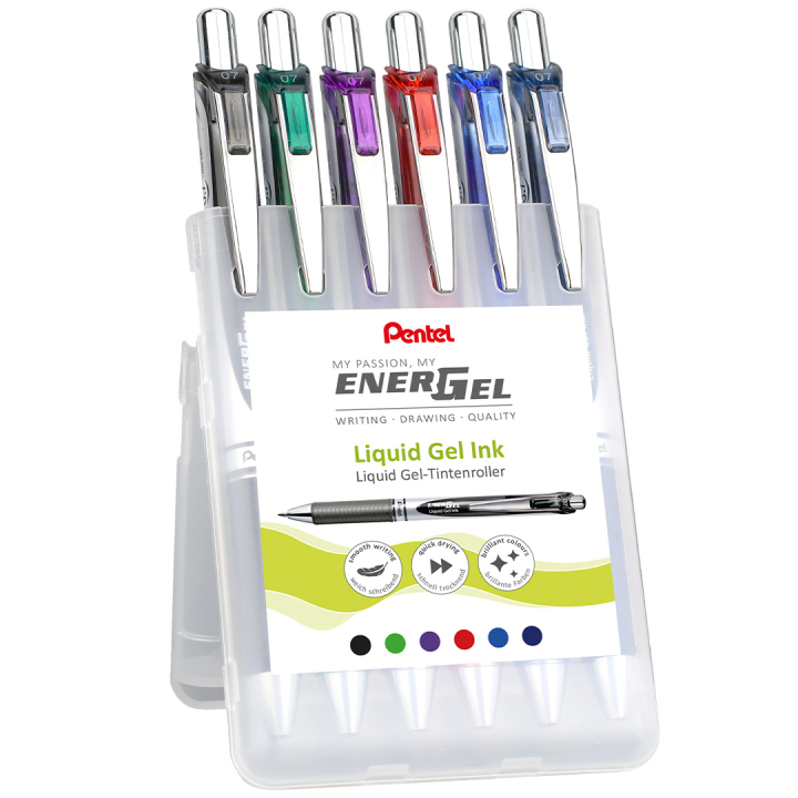 EnerGel BL77 Tintenroller 07 6er-Set in der Gruppe Stifte / Schreiben / Kugelschreiber bei Pen Store (134573)