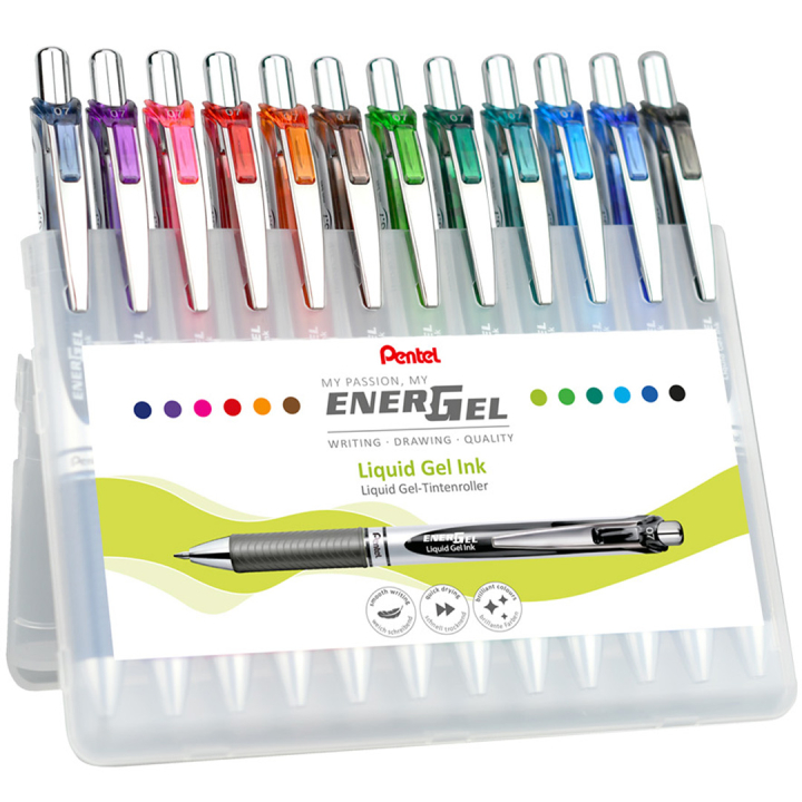 EnerGel BL77 Tintenroller 12er-Set 07 in der Gruppe Stifte / Schreiben / Gelschreiber bei Pen Store (134574)