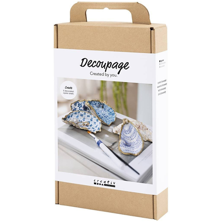 DIY Découpage-kit Austernschale in der Gruppe Basteln & Hobby / Techniken / Decoupage bei Pen Store (134608)