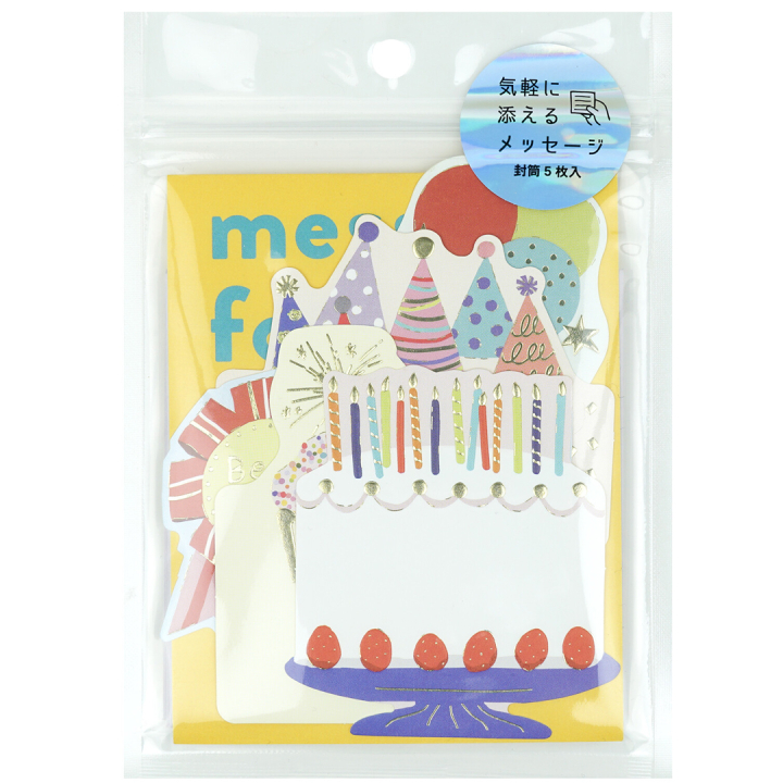 Karten mit Umschlägen 5er-Pack Geburtstag in der Gruppe Basteln & Hobby / Feiertage und Jahreszeiten / Karten und Kuverts bei Pen Store (134799)