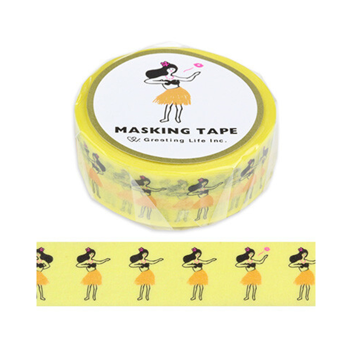 Washi-tape Hula Girl in der Gruppe Basteln & Hobby / Hobbyzubehör / Washi Tape bei Pen Store (134815)