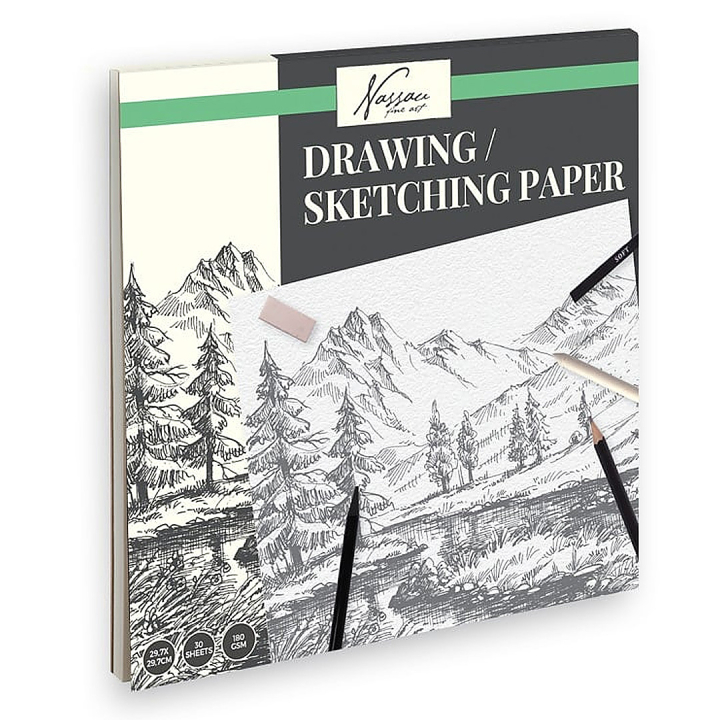 Skizzenpapier 29,7x29,7 cm 180g in der Gruppe Papier & Blöcke / Künstlerblöcke / Zeichen- und Skizzenblöcke bei Pen Store (134880)