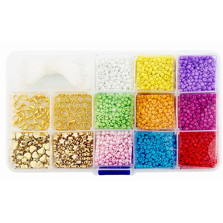 Perlen im Aufbewahrungskasten Mix in der Gruppe Kids / Spaß und Lernen / Schmuck und Perlen / DIY-Set bei Pen Store (134884)