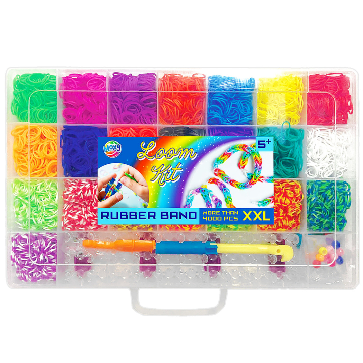 Loom Bands XXL-Kit + Aufbewahrungskasten in der Gruppe Kids / Spaß und Lernen / Schmuck und Perlen / DIY-Set bei Pen Store (134890)