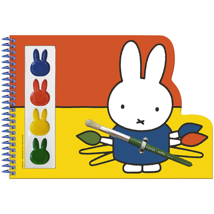 Miffy Malbuch Farben + Pinsel in der Gruppe Kids / Basteln für Kinder / Malfarbe für Kinder / Wasserfarben für Kinder bei Pen Store (134895)