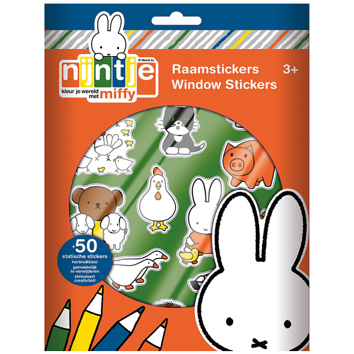 Miffy Fenstersticker (ab 3 Jahren) in der Gruppe Kids / Spaß und Lernen / Aufkleber für Kinder bei Pen Store (134921)