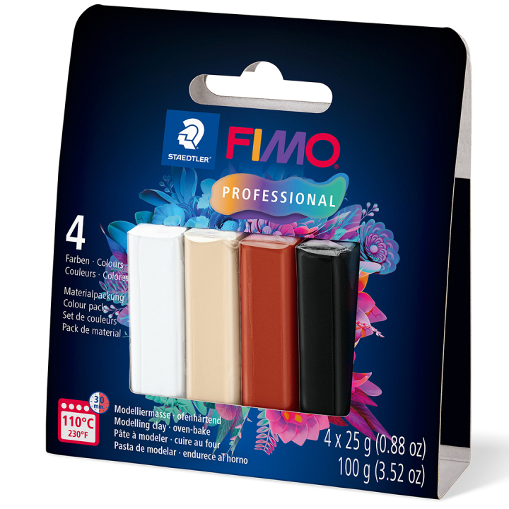 FIMO Professional half blocks Basic 4 x 25 g in der Gruppe Kundsegment / Kundsegment Kids bei Pen Store (134989)