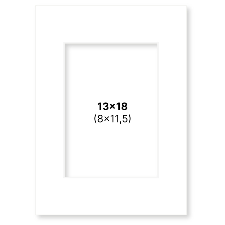 Passepartout Weiß 13x18 cm in der Gruppe Basteln & Hobby / Organisieren / Rahmen / Passepartout bei Pen Store (135102)