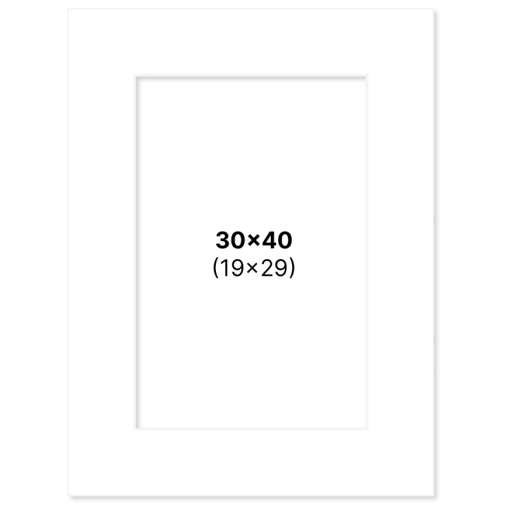 Passepartout Weiß 30x40 cm in der Gruppe Basteln & Hobby / Organisieren / Rahmen / Passepartout bei Pen Store (135108)