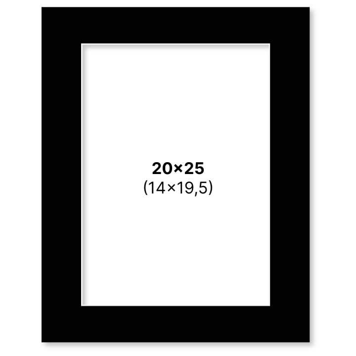 Passepartout Schwarz 20x25 cm in der Gruppe Basteln & Hobby / Organisieren / Rahmen / Passepartout bei Pen Store (135117)