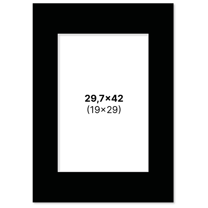 Passepartout Schwarz 29,7x42 cm A3 in der Gruppe Basteln & Hobby / Organisieren / Rahmen / Passepartout bei Pen Store (135121)