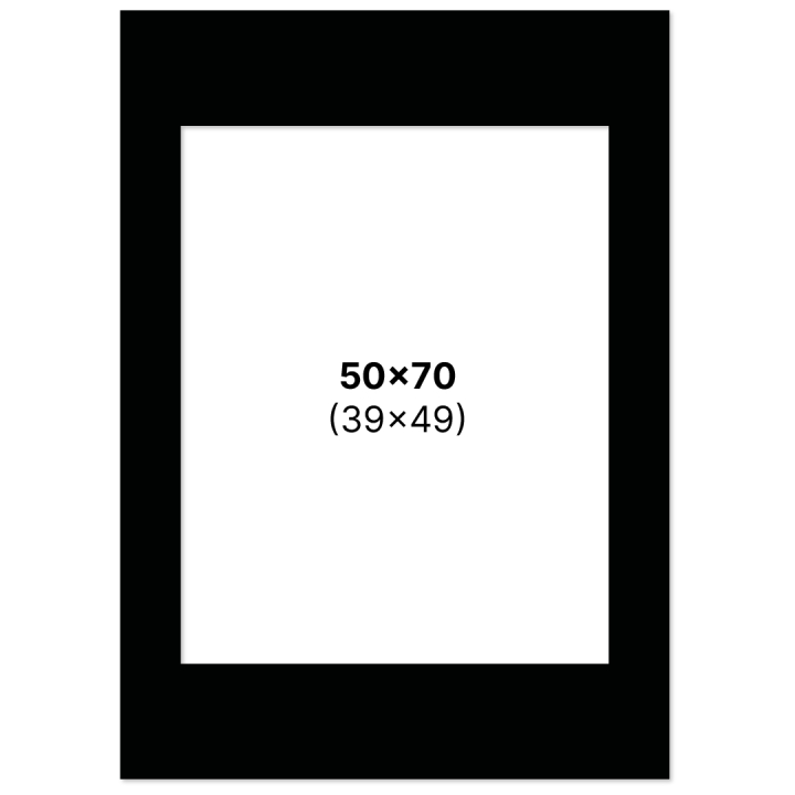 Passepartout Schwarz 50x70 cm in der Gruppe Basteln & Hobby / Organisieren / Rahmen / Passepartout bei Pen Store (135124)