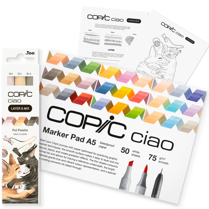 Ciao Layer & Mix 2D Starter Set Pet in der Gruppe Stifte / Künstlerstifte / Marker bei Pen Store (135133)