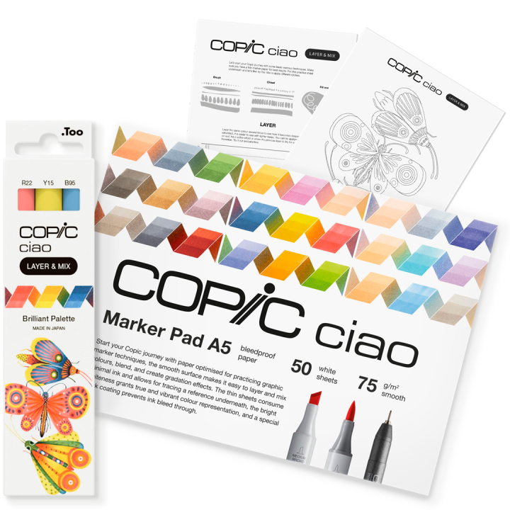 Ciao Layer & Mix 2D Starter Set Brilliant in der Gruppe Stifte / Künstlerstifte / Marker bei Pen Store (135134)