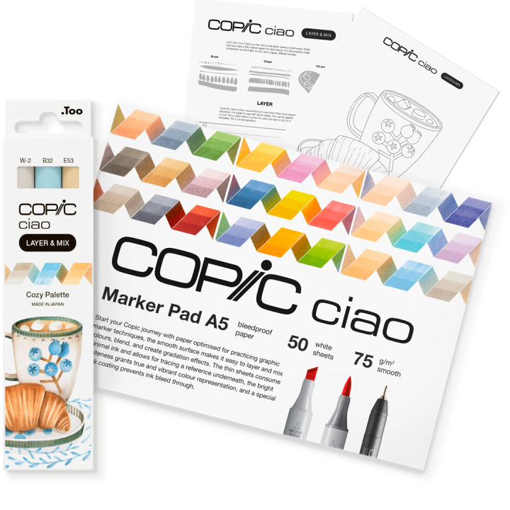 Ciao Layer & Mix 3D Starter Set Cozy in der Gruppe Stifte / Künstlerstifte / Marker bei Pen Store (135136)