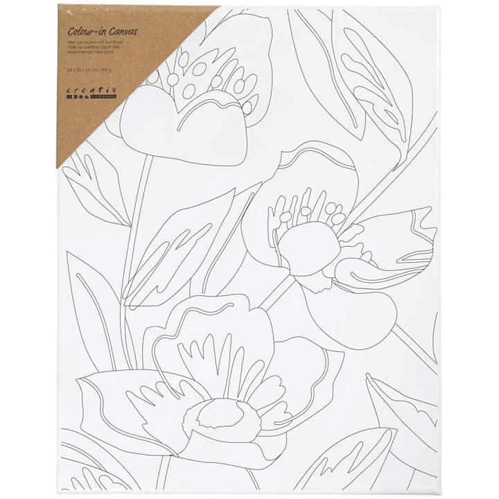 Leinwand mit Druck 24x30cm 360g Mohnblume in der Gruppe Künstlerbedarf / Atelier / Leinwände / Malerleinwand Acrylfarbe bei Pen Store (135413)