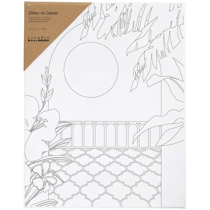 Leinwand mit Druck 24x30cm 360g Sonnige Terrasse in der Gruppe Künstlerbedarf / Atelier / Leinwände / Malerleinwand Acrylfarbe bei Pen Store (135418)