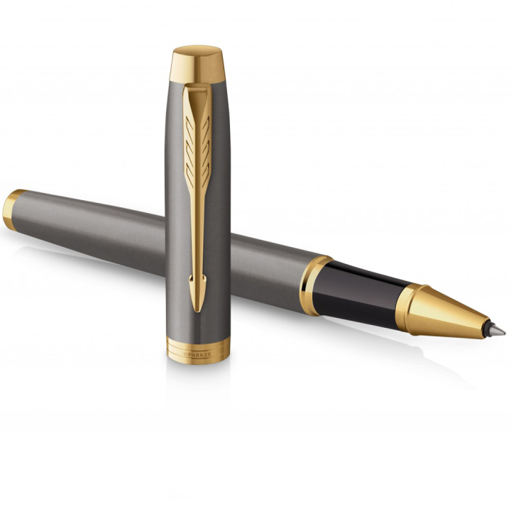 IM Grey/Gold Rollerball in der Gruppe Stifte / Fine Writing / Tintenroller bei Pen Store (135473)