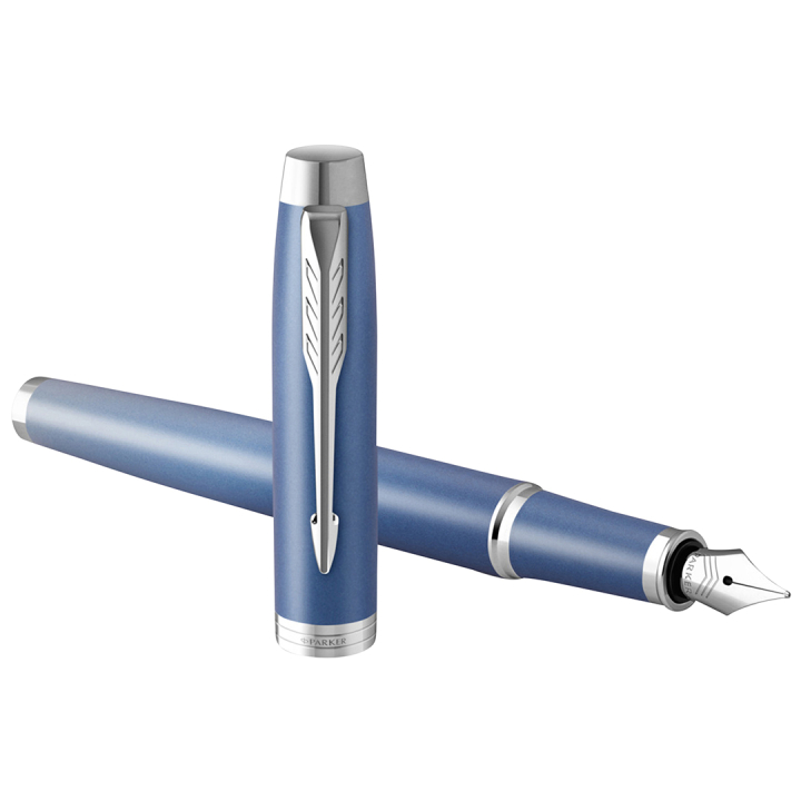 IM Rituals Blue/Chrome Fullfederhalter in der Gruppe Stifte / Fine Writing / Füllfederhalter bei Pen Store (135479_r)