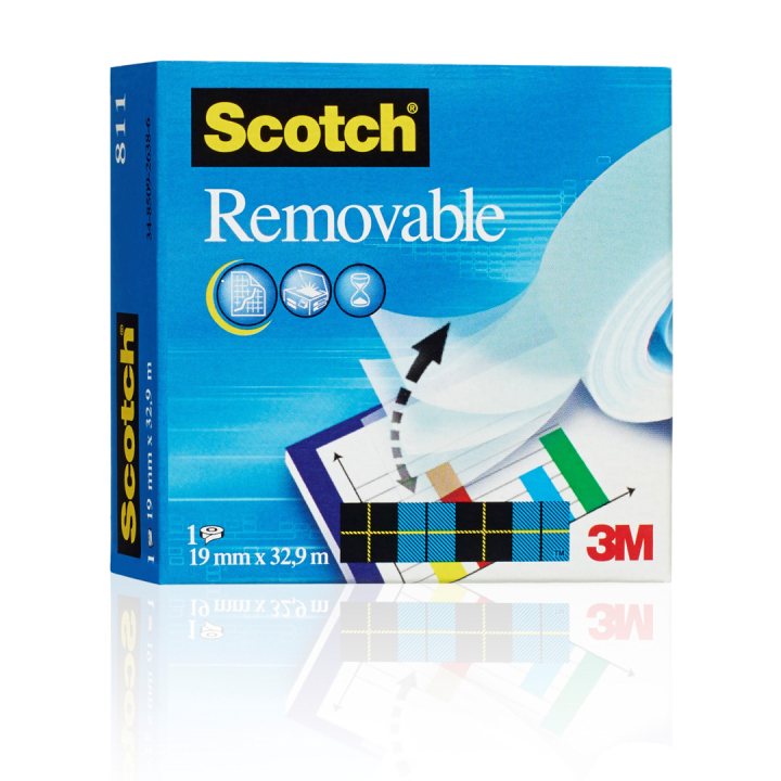 Scotch Klebeband 811 Ablösbar 19 mm x 33 m in der Gruppe Basteln & Hobby / Hobbyzubehör / Klebeband bei Pen Store (135565)