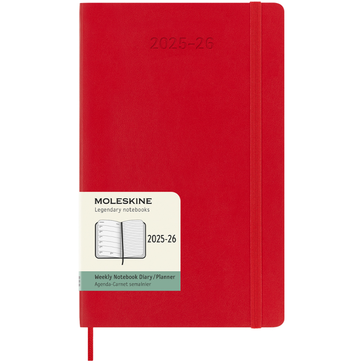 Kalender 18M WeekNote Soft Cover Large Red in der Gruppe Papier & Blöcke / Kalender und Terminkalender / 18 Monate Tageskalender bei Pen Store (135600)
