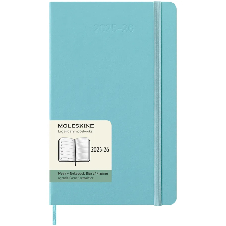 Kalender 18M WeekNote Hard Cover Large Aquamarine in der Gruppe Papier & Blöcke / Kalender und Terminkalender / 18 Monate Tageskalender bei Pen Store (135604)