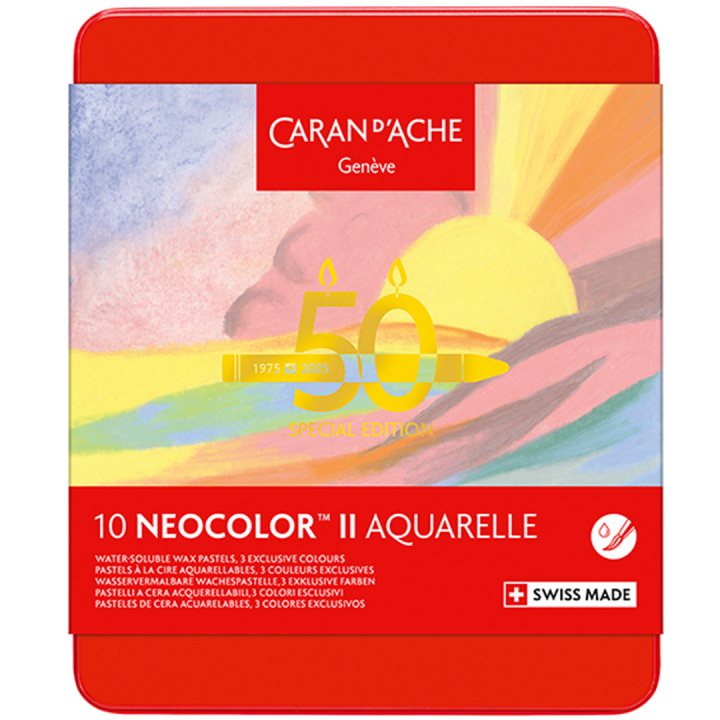 Neocolor II Aquarelle 50 Years Pastel 10er-Set in der Gruppe Künstlerbedarf / Künstlerfarben / Pastell / Wachspastelle bei Pen Store (135631)