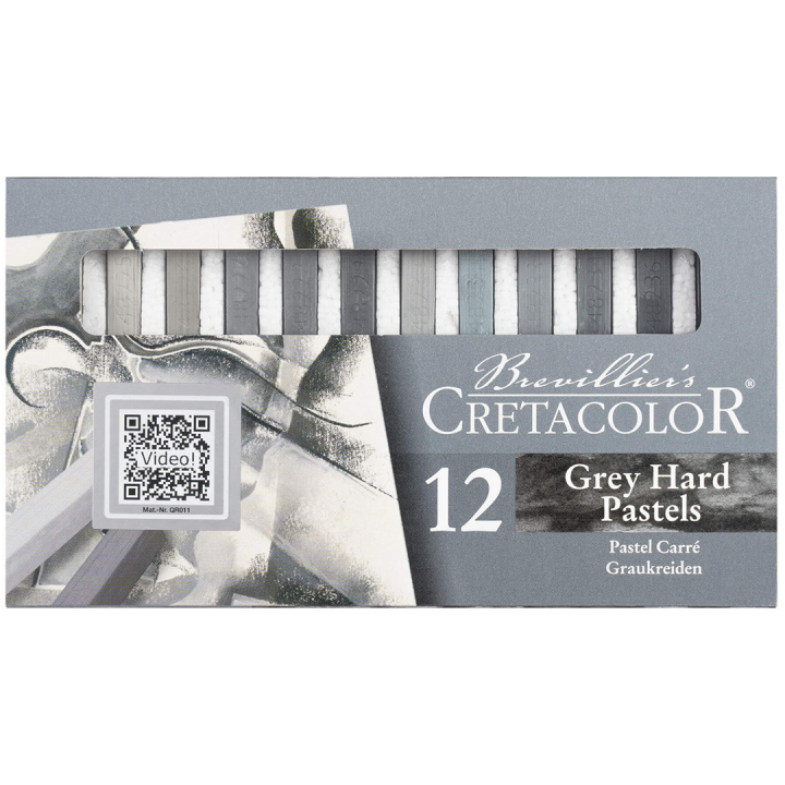 Pastellkreiden Hart Graustufen 12er-Set in der Gruppe Künstlerbedarf / Buntstifte und Bleistifte / Pastellkreiden bei Pen Store (135650)