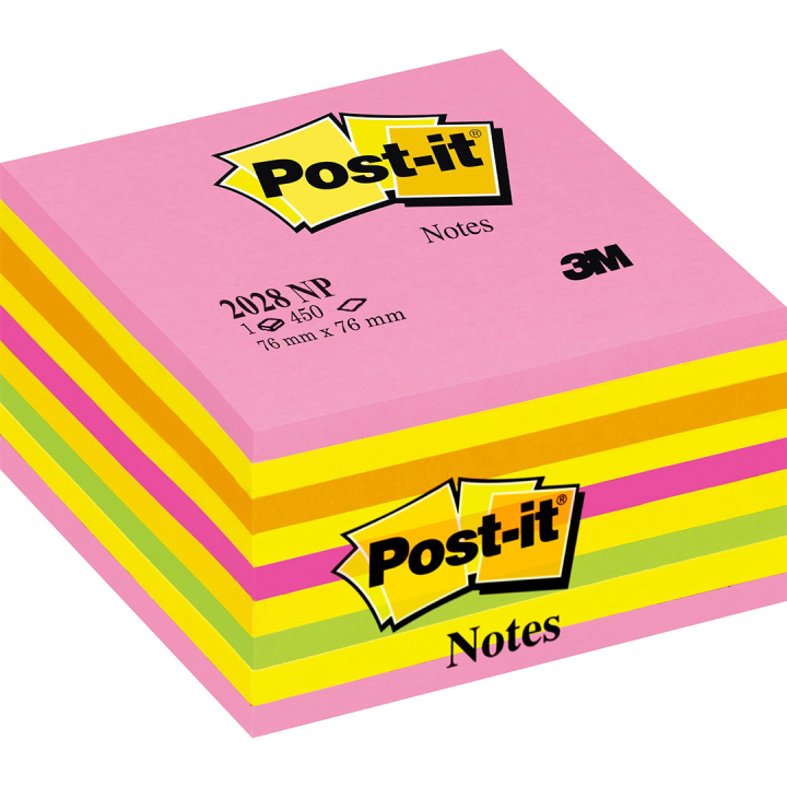 Post-it Note Cube 76x76 Neonrosa in der Gruppe Papier & Blöcke / Schreiben und Notizen / Post-it und Notizblöcke bei Pen Store (135716)