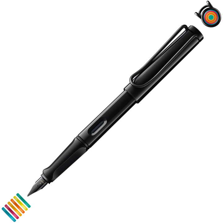 Safari All Black Set Medium in der Gruppe Stifte / Fine Writing / Füllfederhalter bei Pen Store (135755)