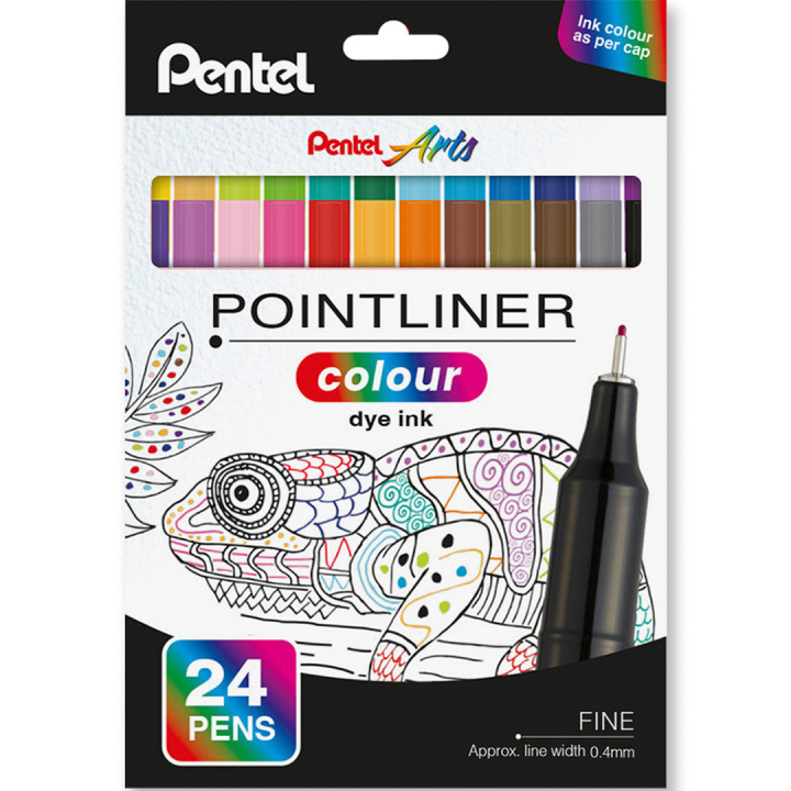 Pointliner Colour 24er-Set in der Gruppe Stifte / Künstlerstifte / Filzstifte bei Pen Store (135773)