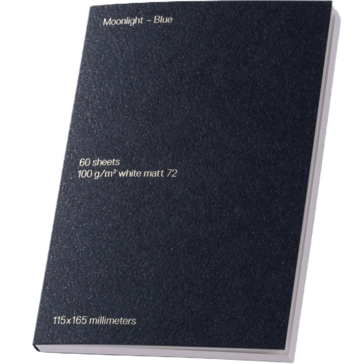 Notepad - Moonlight Blue in der Gruppe Papier & Blöcke / Schreiben und Notizen / Notizbücher bei Pen Store (135781)