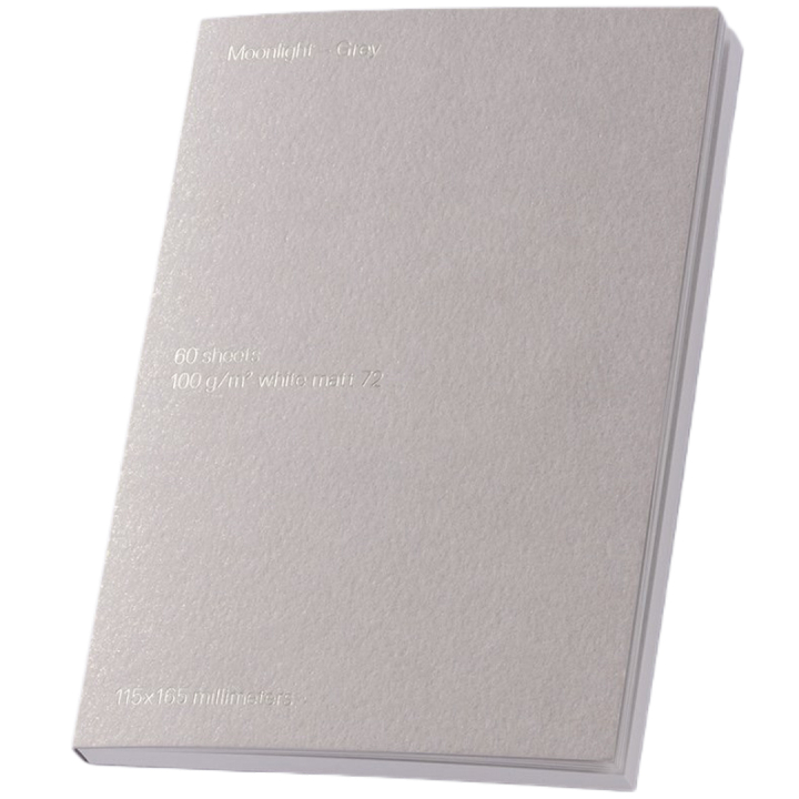 Notepad - Moonlight Grey in der Gruppe Papier & Blöcke / Schreiben und Notizen / Notizbücher bei Pen Store (135782)