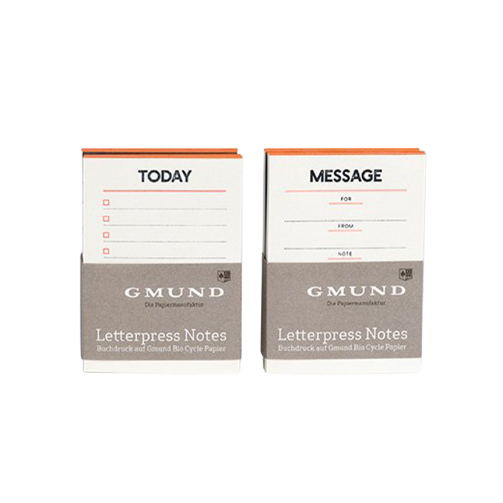Letterpress Notes Set in der Gruppe Papier & Blöcke / Schreiben und Notizen / Post-it und Notizblöcke bei Pen Store (135793)