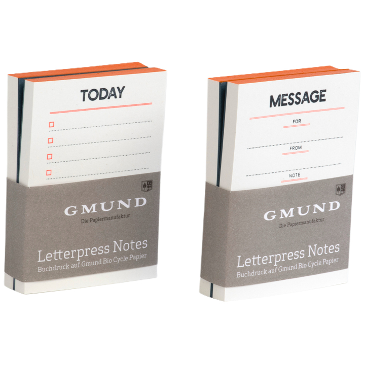 Letterpress Notes Set in der Gruppe Papier & Blöcke / Schreiben und Notizen / Post-it und Notizblöcke bei Pen Store (135793)