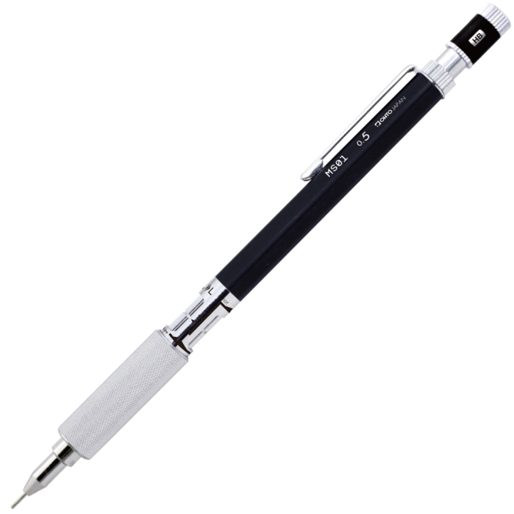 Druckbleistift MS01 0,5 mm Schwarz in der Gruppe Stifte / Schreiben / Druckbleistift bei Pen Store (135821)